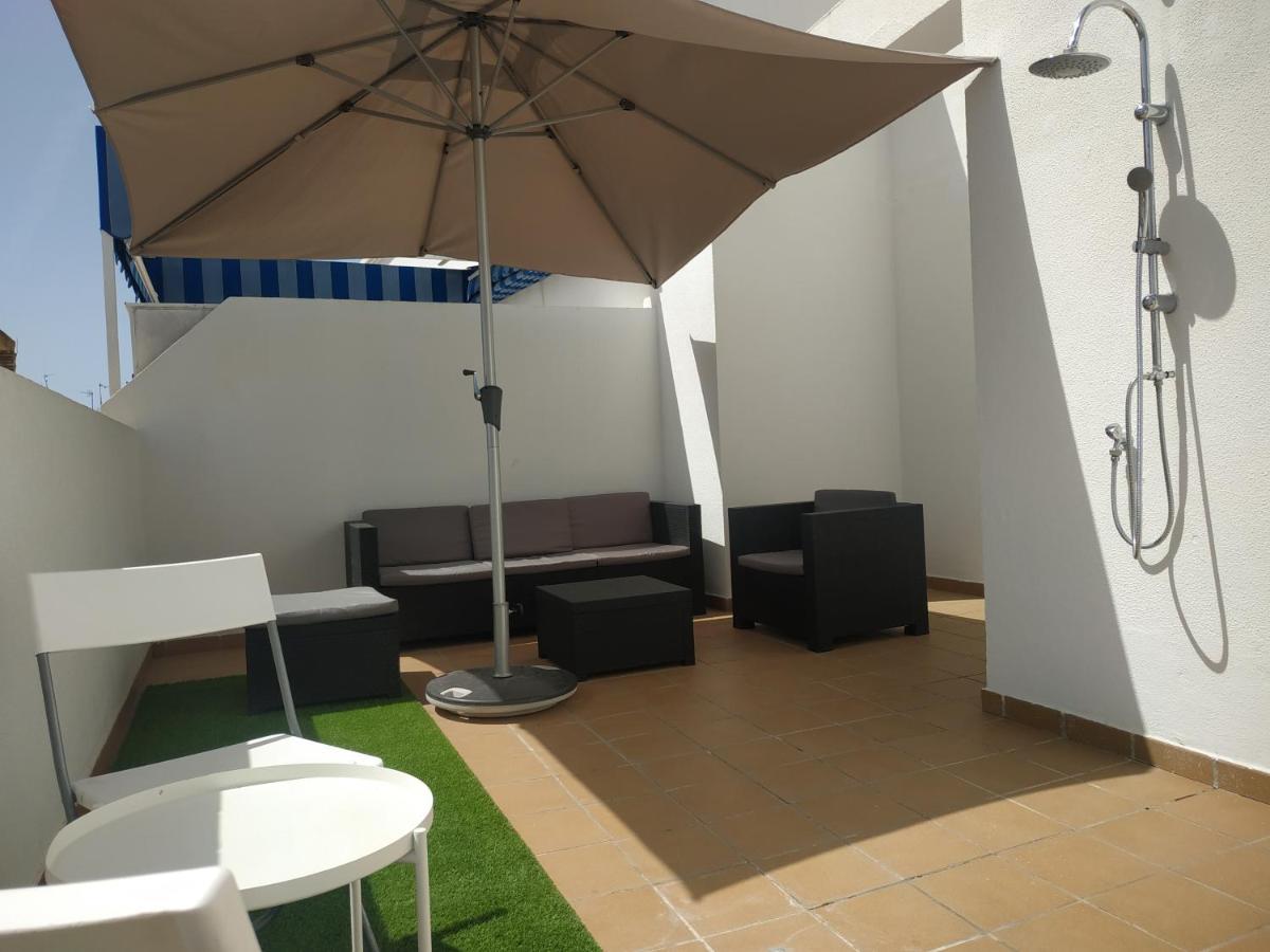 Atico En El Centro, Terraza 20 M2, Garaje, Wi-Fi, Ac Apartment Sanlucar de Barrameda Ngoại thất bức ảnh