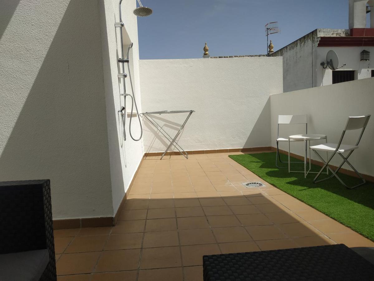 Atico En El Centro, Terraza 20 M2, Garaje, Wi-Fi, Ac Apartment Sanlucar de Barrameda Ngoại thất bức ảnh